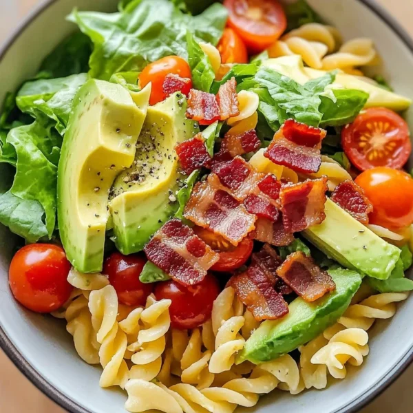 Quick Gluten Free Dairy Free BLT Pasta Salad