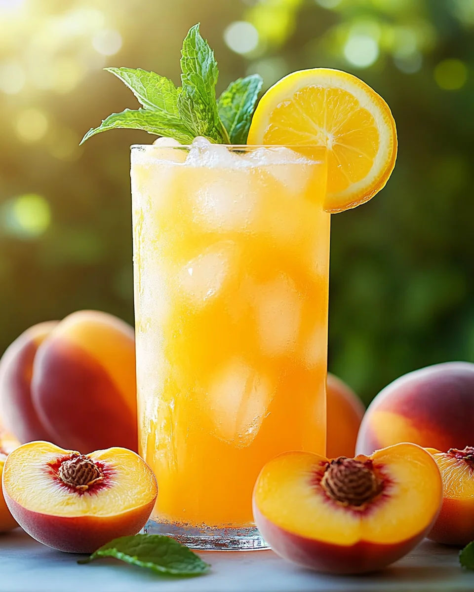 Refreshing Peach Lemonade