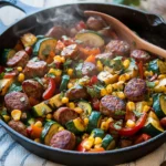 Sausage and Veggies Skillet - 30 Minute, One-Pan Meal