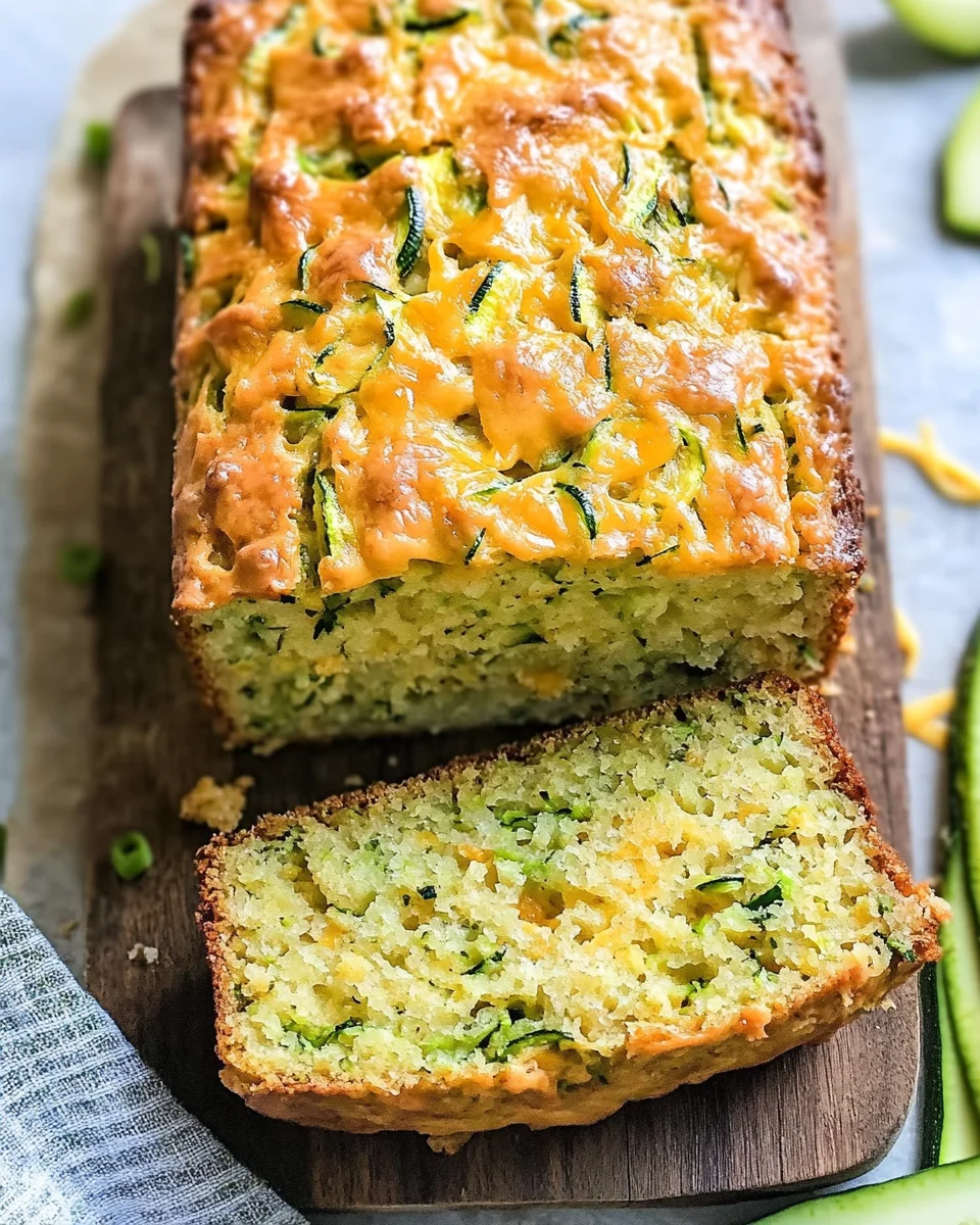 Savory Zucchini Cheddar Quick Bread