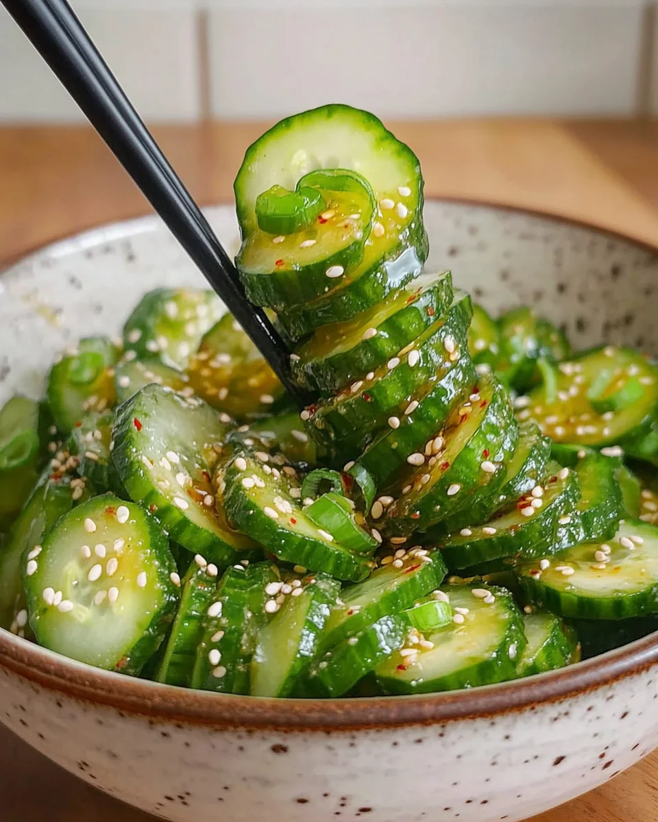 Spiral Cucumber Salad: Korean-Inspired Recipe