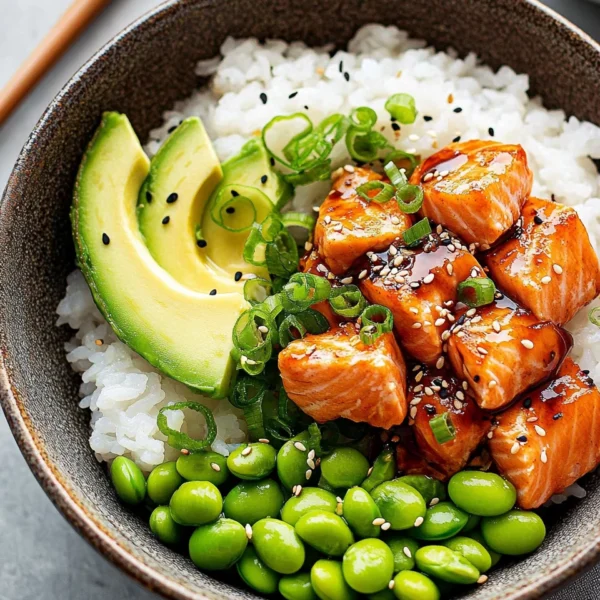 Teriyaki Salmon Sushi Bowl (GF)