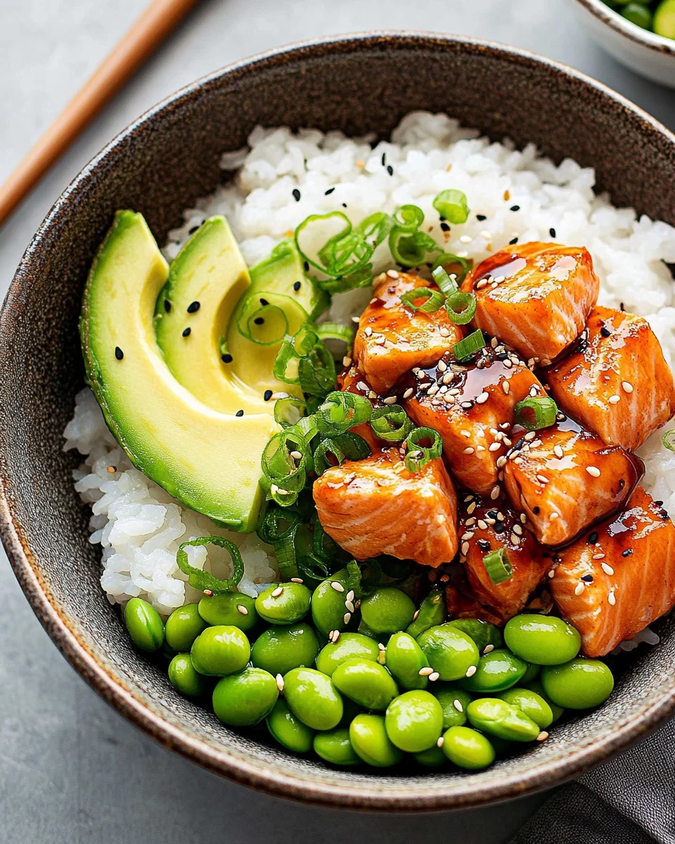 Teriyaki Salmon Sushi Bowl (GF)