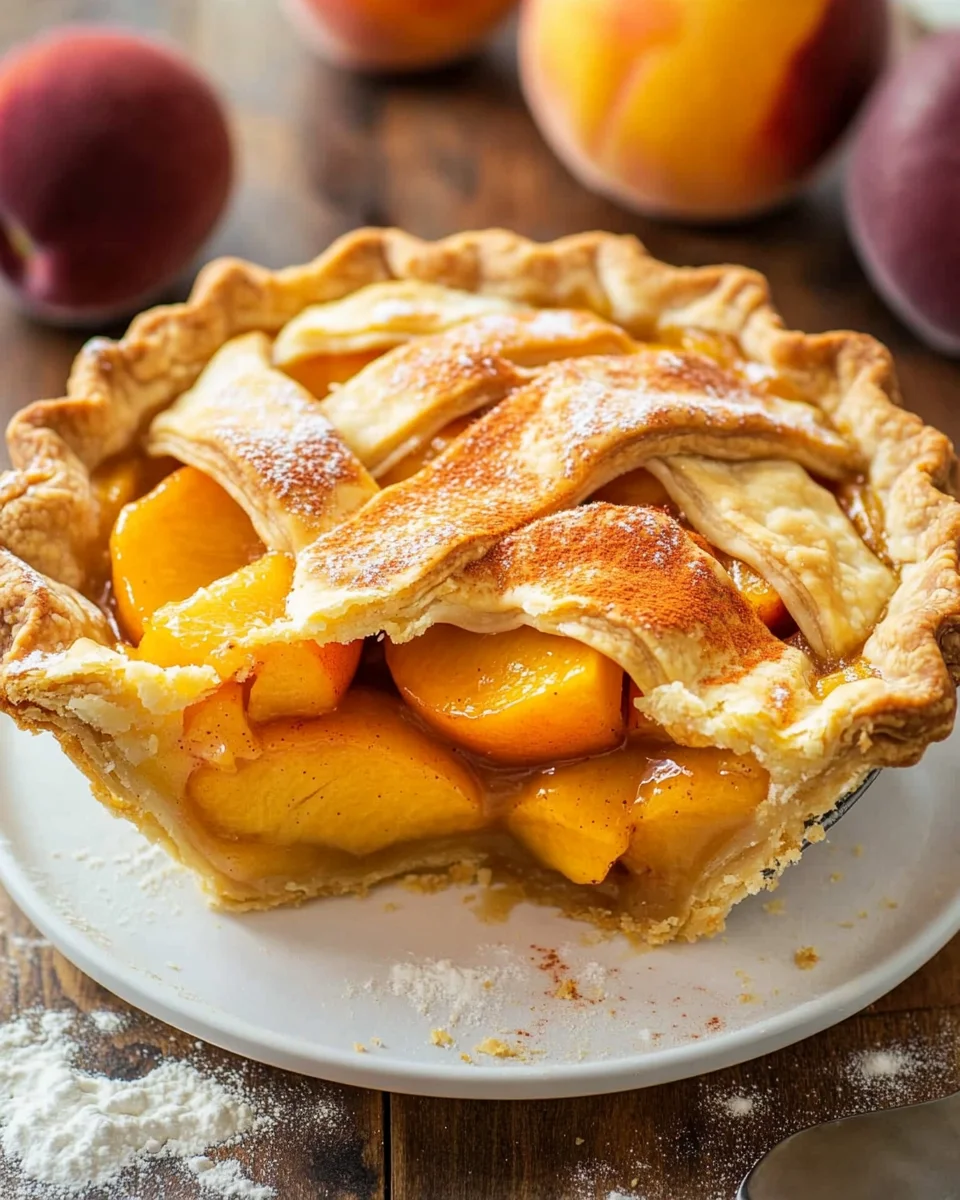 The Best Peach Pie