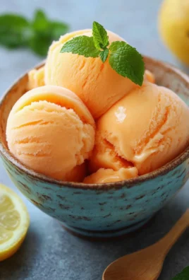 The Best Peach Sorbet Without Ice Cream Maker