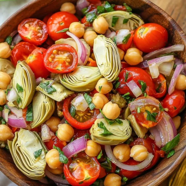 Tuscan Artichoke Tomato Salad